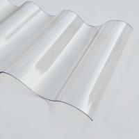 Quality 1.8mm Polycarbonate Corrugated Sheet Greenhouse Roof Material PC Roofing Plastic for sale