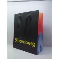 China Customized Design Printed Art Paper Bags, Ribbon Handle Bags for sale