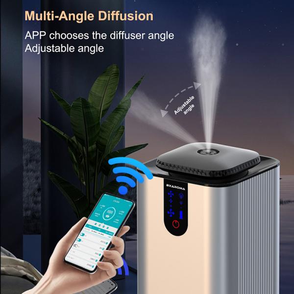Quality HOMEFISH 800ml Aluminum Commercial Tower Scent Diffuser for Home Lobby Bluetooth for sale