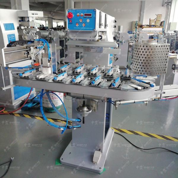 Quality Flaming Treatment Semi Automatic Pad Printing Machine For Plastic Handles for sale