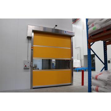 Quality Interior Smooth High Speed Shutter Door Yellow PVC Curtain Professional for sale