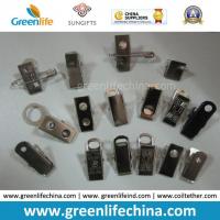 China Metal ID Badge Holder Bulldog Clip W/Safety Pin for Lanyard factory