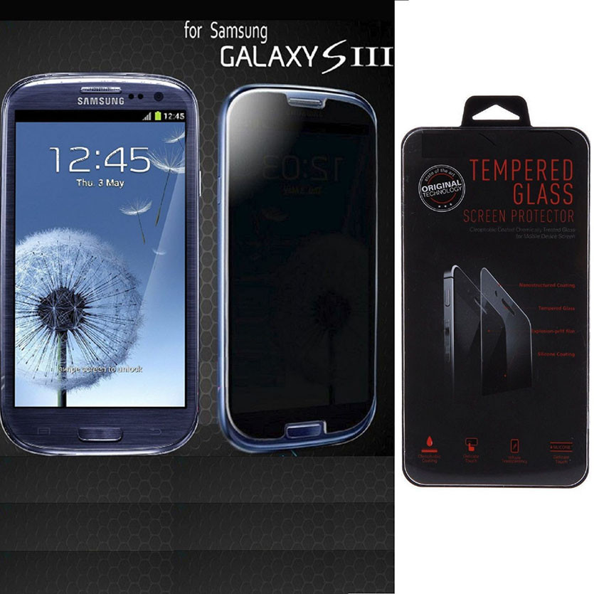 China Cutting Board Tempered Glass Privacy Film Anti-Spy Filter Guard for Samsung Galaxy S3 III factory