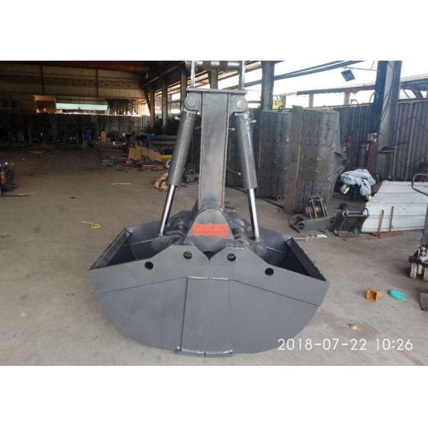 Quality Professional Hydraulic Grapple Attachment , Hydraulic Grab Bucket  Double Cylinders for sale