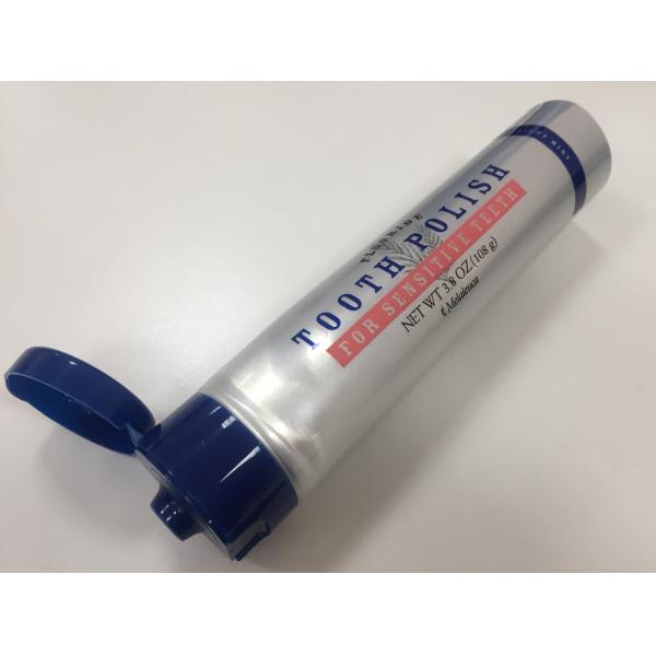 Quality Toothpaste / Cosmetic Silver 108g-D35mm Laminate Tube With Glossy Varnish for sale