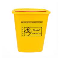 China Plastic Yellow Medical Waste Bin Needles Disposable Sharps Container for sale