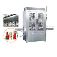China 20 Ltr  Automatic Viscous Liquid Cosmetic Jam Glass Jar Filling Machine With Heating And Mixing factory