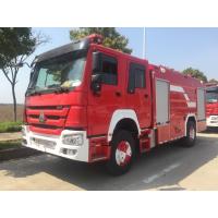 Quality HOWO Water Foam Fire Fighting Truck , 4x2 8 Ton Emergency Rescue Vehicle for sale