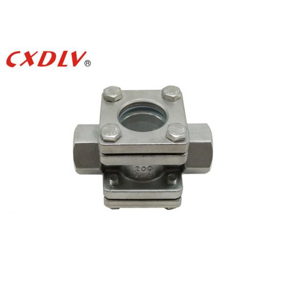 Quality Plain Threaded 3/4" Flow Indicator PN16 Flanged Sight Glass for sale