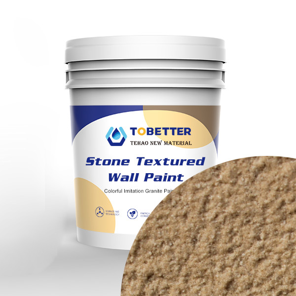 Quality Brown Stone Effect Textured Paint Nippon Replace Natural Lacquer Texture Acrylic Resin for sale