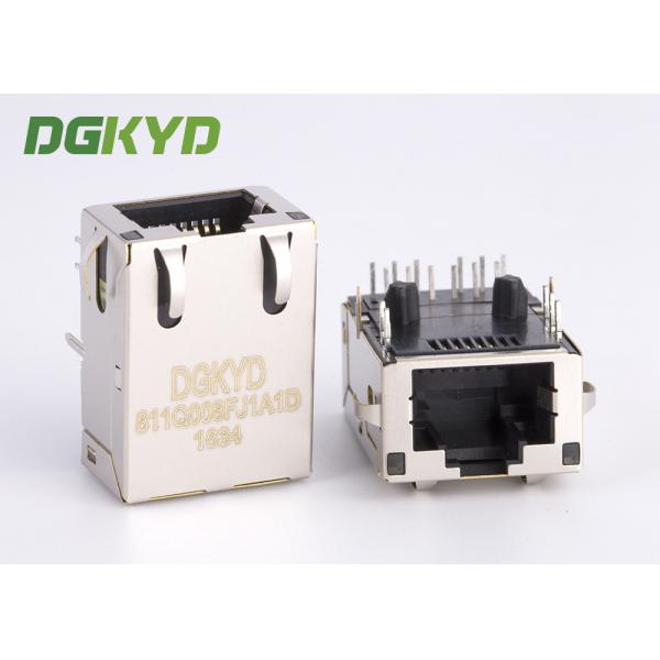 Quality Height 11.3mm 12 Pins GIGABIT RJ45 MAGNETIC JACK MAGNETICS ACC. TO IEEE802.3af FOR PSE for sale