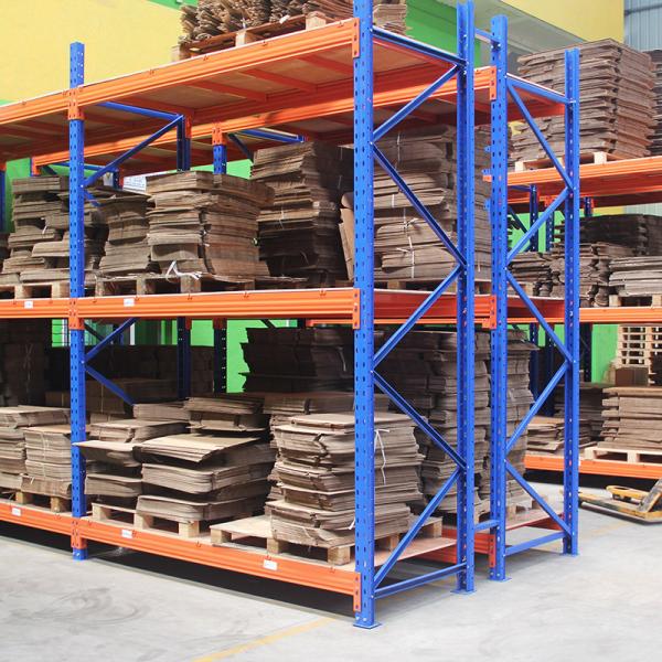Quality 2000kg Blue / Orange pallet heavy duty shelving , customized stores racking system for sale