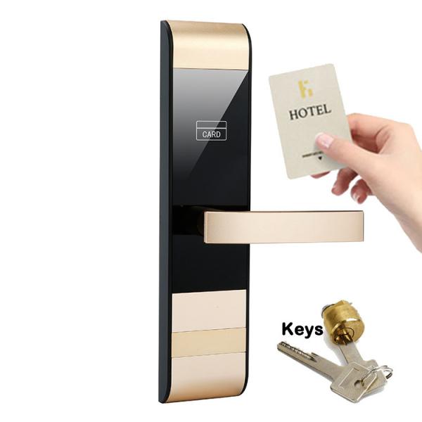Quality FCC Hotel Smart Electronic Card Swipe Door Locks Smart 310mm Hotel Software for sale