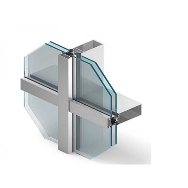Quality Class A Fireproof Unitized Curtain Wall Waterproof Anodizing for sale