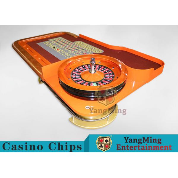Quality Casino Dedicated Luxury Roulette Poker Table Solid wood + High-Grade Soft Bag Armrest for sale