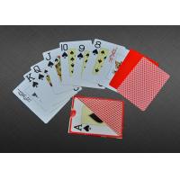 China Home Plastic Coated Playing Cards , 100% Plastic Custom Playing Cards PMS Color factory