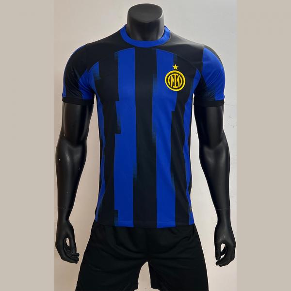 Quality Blue Black 100% Polyester Football Fan Jersey Resilient for sale