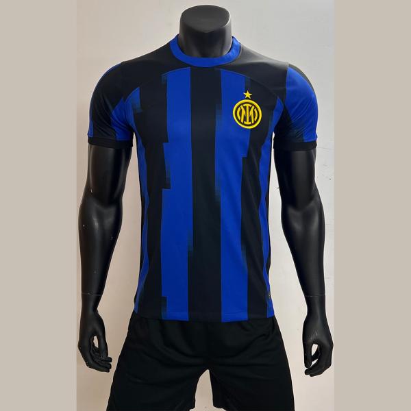 Quality Blue Black 100% Polyester Football Fan Jersey Resilient for sale