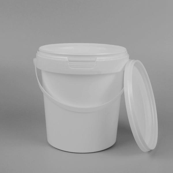 Quality 0.8L 27oz Plastic Food Bucket Transparent Plastic Bucket With Lid for sale