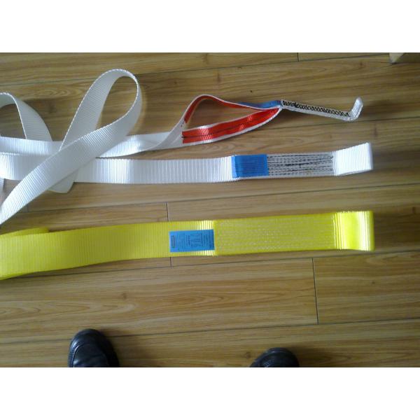 Quality 7 To 1 Safety Factor Lifting Slings , 3000kg Webbing Lifting Slings With Blue Label for sale