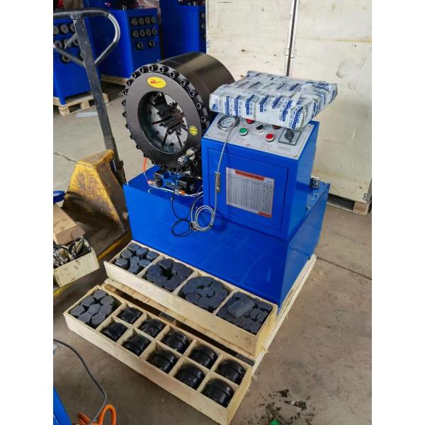 Quality 4 Inch Industrial Braided Hose Crimping Machine 3kw Compact Structure for sale