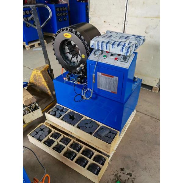 Quality Button Control Hydraulic Hose Crimping Machine High Pressure 3kw 51mm New Model for sale