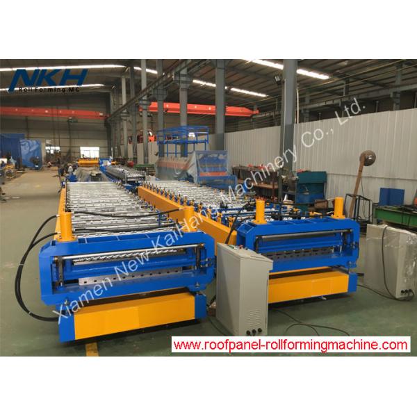 Quality PLC Control Roof Panel Roll Forming Machine With Double Layer Design for sale