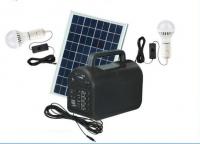 China 20w portable home solar power system with mp3 and radio for Africa solar lighting energy factory