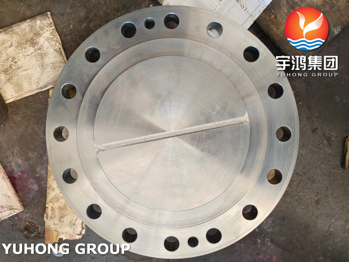 China ASTM SA266 GR.2N Channel Cover Flange Tube Sheet For Heat Exchanger Parts factory