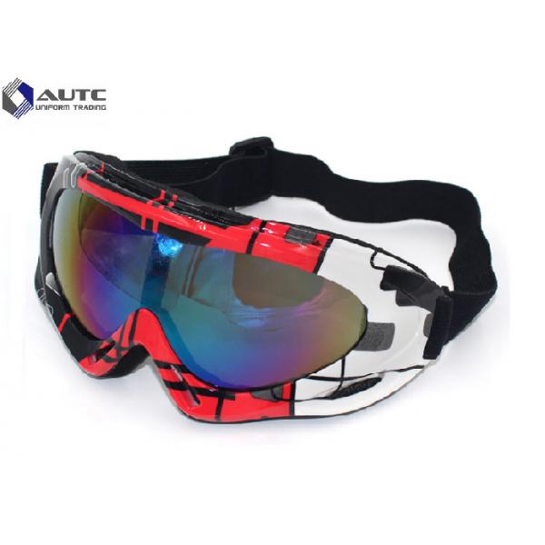 Quality PC Mirror UV PPE Safety Goggles Black Dirt Bike Racing Wearing Comfortable for sale