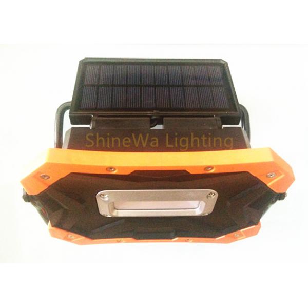Quality Handheld Solar Led Work Light / 10W Yellow Solar Powered Construction Lights for sale
