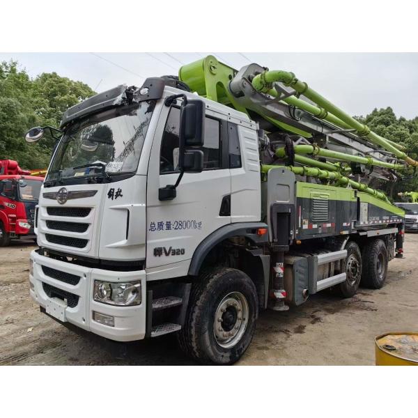 Quality Zoomlion ZLJ5280THBJE 43X-5RZ Used Concrete Pump Truck 8 - 15 Bar Pressure for sale