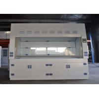 China Agricultural Lab PP Fume Hood 8-10mm White Worktops 220V Power Sockets factory