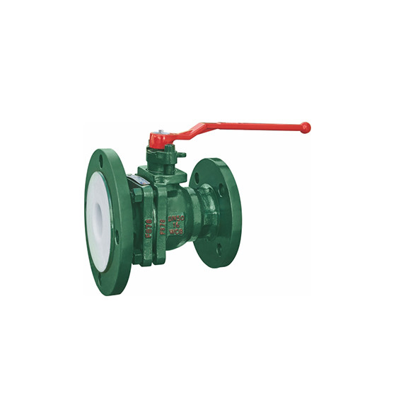Quality RF Flanged PFA Lined Ball Valve SUS304 80A PTFE Lined Refining Use for sale