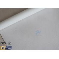 China 300GSM Silicone Coated Fiberglass Fabric 0.25mm White Flexible BBQ Apron Cloth factory