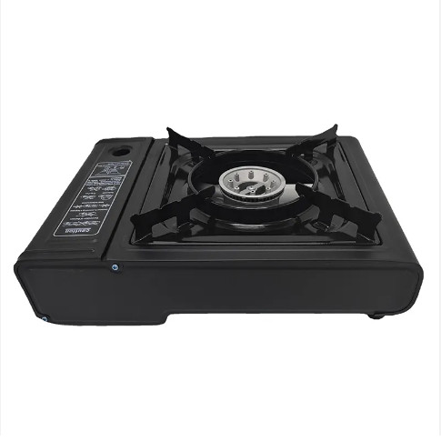 China Black Outdoor Portable Gas Cooker Single Burner Propane Camp Stove factory