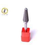 China Shape L Taper Radius End  Tungsten Carbide Burs For Wood Carving Polished for sale