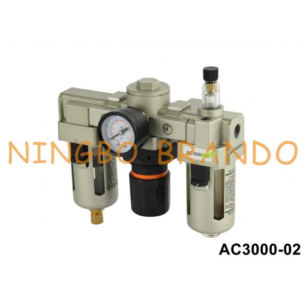 Quality AC3000-02 1/4'' SMC Type Pneumatic Filter Regulator Lubricator Air Source Treatment for sale