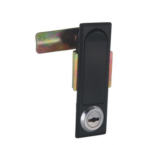 Quality Black Powder Coated Cabinet Door Lock Plane Garage Door Handle Lock For ToolBox for sale