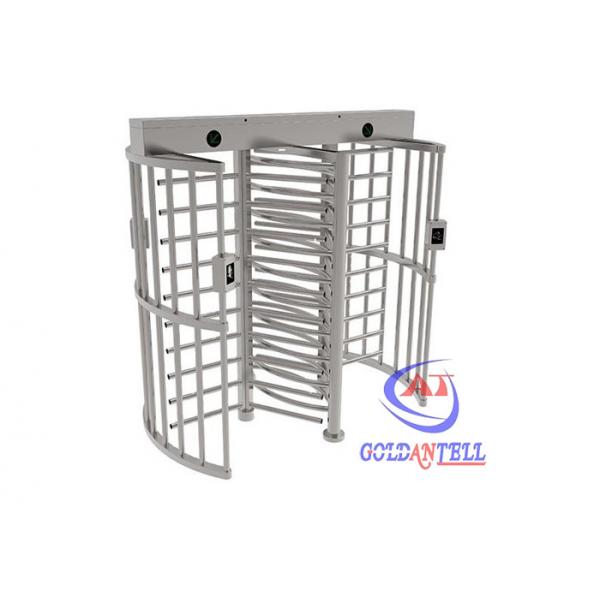 Quality Double Lane Full Height Turnstile Gate With RFID Card / Face Recognition For Stadium Prison for sale