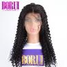 China Brazilian Hair Deep Curly Lace Front Wig , Fashion Natural Hair Wig With Baby Hair factory