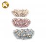 China Handmade Ladies Crystal Shoe Buckles Customized Color Special Cloth Material factory