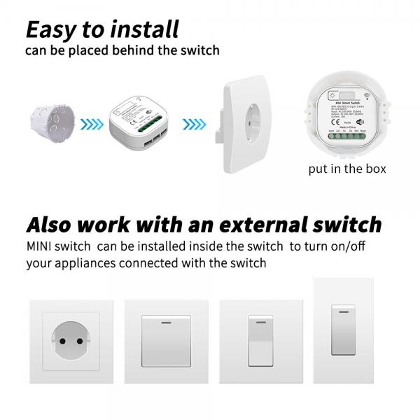 Quality Home Automation Zigbee Smart Switch ABS PC for sale