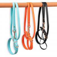 China Silicone Imitation Leather Dog Collar And Leash Set Custom Waterproof Durable Adjustable factory