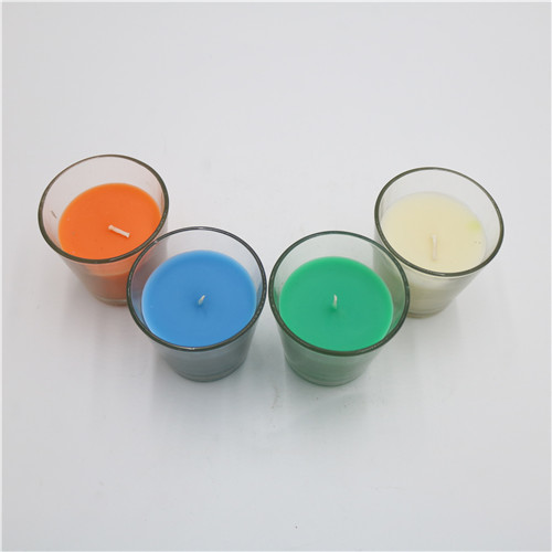 Quality Colorful SGS Glass Jar Scented Candle 3.5oz For Home Decoration for sale