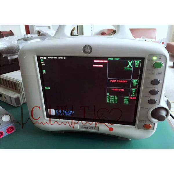 Quality 12.1 Inch 5 Parameter Patient Monitor , Dash3000 Healthcare Monitoring System Second Hand for sale