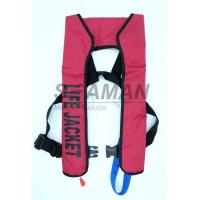 China 150N EN / ISO Automatic Inflatable Life Jackets 210D Nylon TPU Single Air Chamber factory