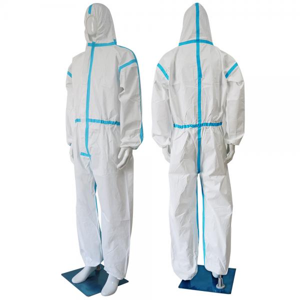 Quality ISO9001 M/L/XL/XXL Disposable Medical Coverall Hospital Clothing for sale