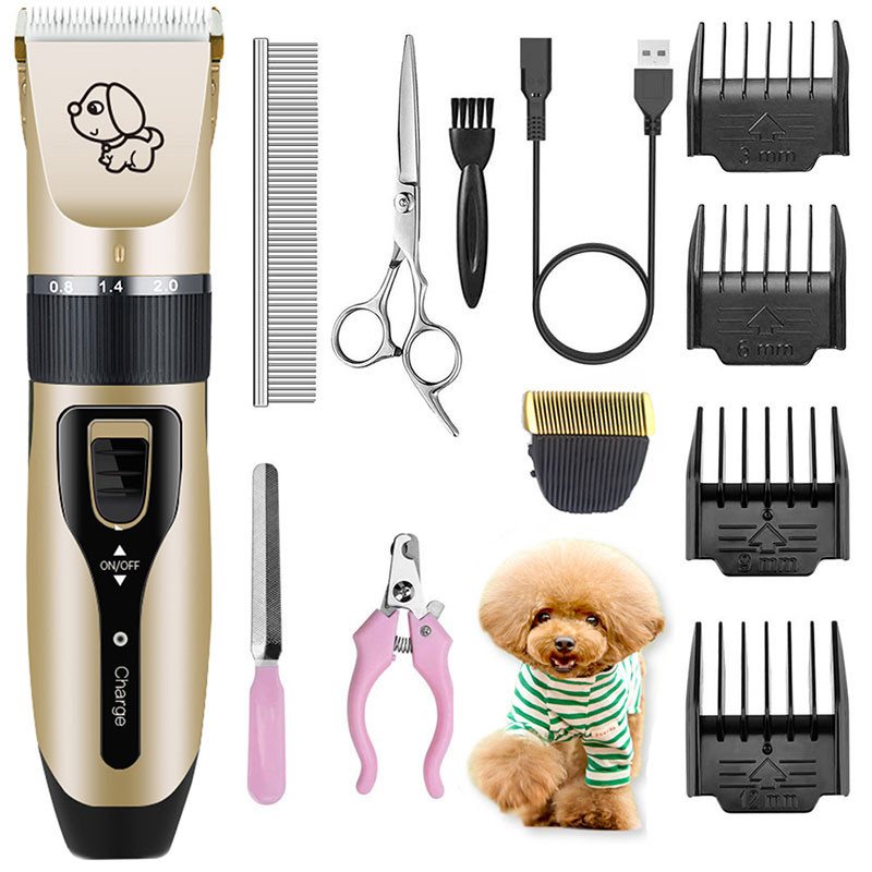 China Light Weight Pet Hair Clippers & Trimmers Cordless With Detachable Guide Combs factory