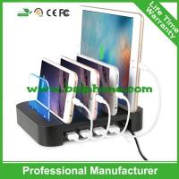 china 4 USB travel charger with holder 4 usb wall charger